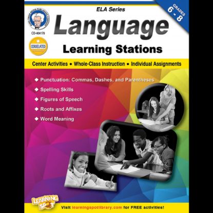 Picture of Mark Twain Language Learning Stations Workbook, Grades 6-8