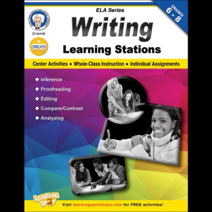 Picture of Mark Twain Writing Learning Stations Workbook, Grades 6-8