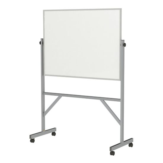 Picture of Ghent Reversible Dry-Erase Whiteboard, 72in x 53in, Aluminum Frame With Silver Finish