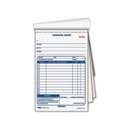 Picture of TOPS Purchase Order Book, Carbonless, 3 Parts, 5-1/2inx7-7/8in