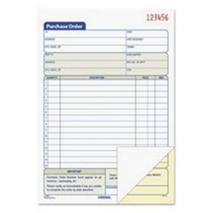 Picture of TOPS Purchase Order Book, Carbonless, 2 Parts, 5-1/2in x 7-7/8in