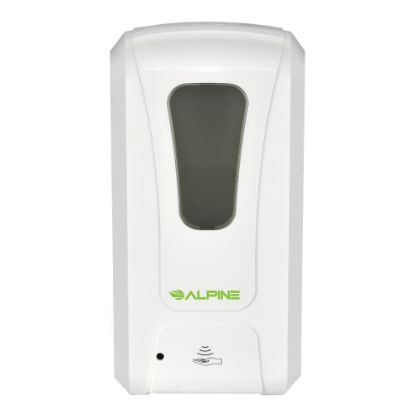 Picture of Alpine Industries Wall Mount Automatic Foam Hand Sanitizer Soap Dispenser,1200 ml, White