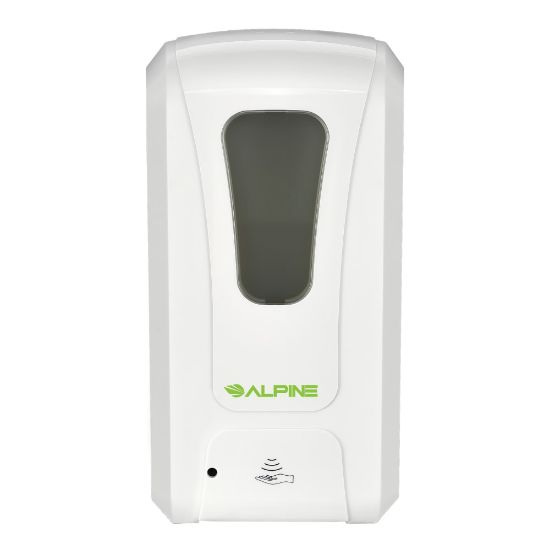 Picture of Alpine Industries Wall Mount Automatic Foam Hand Sanitizer Soap Dispenser,1200 ml, White