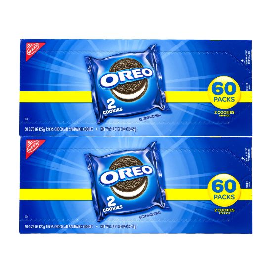 Picture of Oreo Chocolate Sandwich Cookies, 2 Cookies Per Pack, Box Of 120 Packs