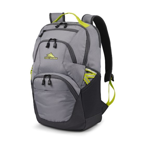 Picture of High Sierra Swoop Backpack With 17in Laptop Pocket, Gray