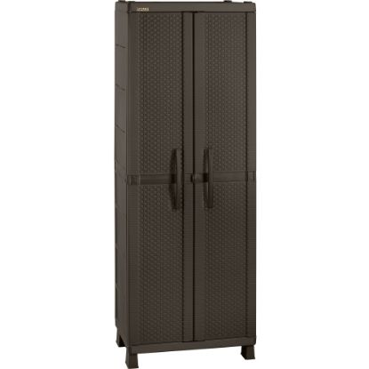 Picture of Inval 75inH 4-Shelf Storage Cabinet, Brown