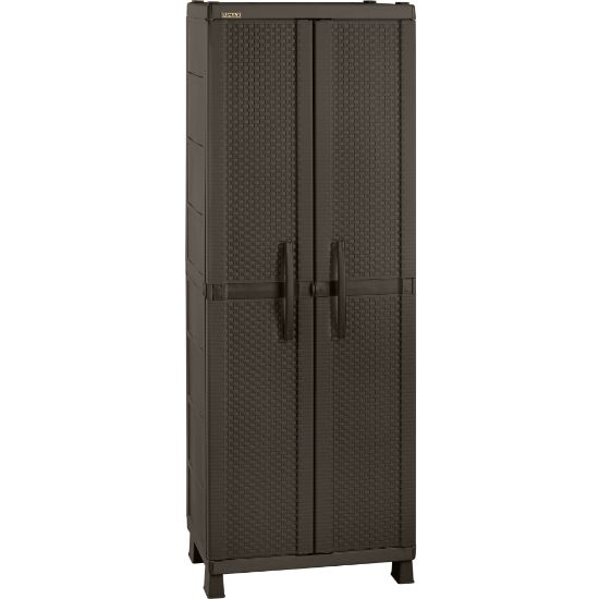 Picture of Inval 75inH 4-Shelf Storage Cabinet, Brown