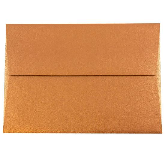 Picture of JAM Paper Envelopes, #4 Bar (A1), Gummed Seal, Copper, Pack Of 25