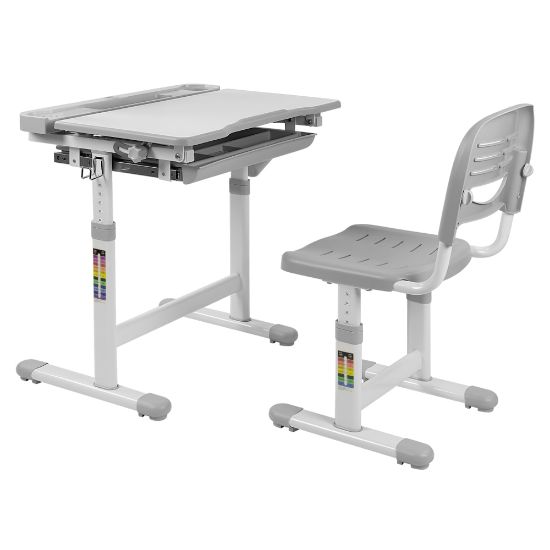 Picture of Mount-It! MI-10201 Kids Desk And Chair Set, Gray