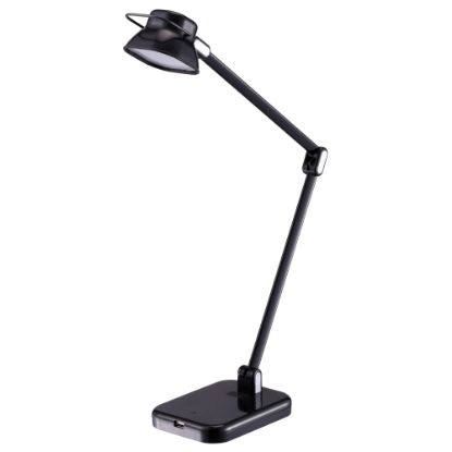 Picture of Black+Decker PureOptics Elate Dual-Arm LED Desk Task Lamp, Adjustable, 21inH, Black