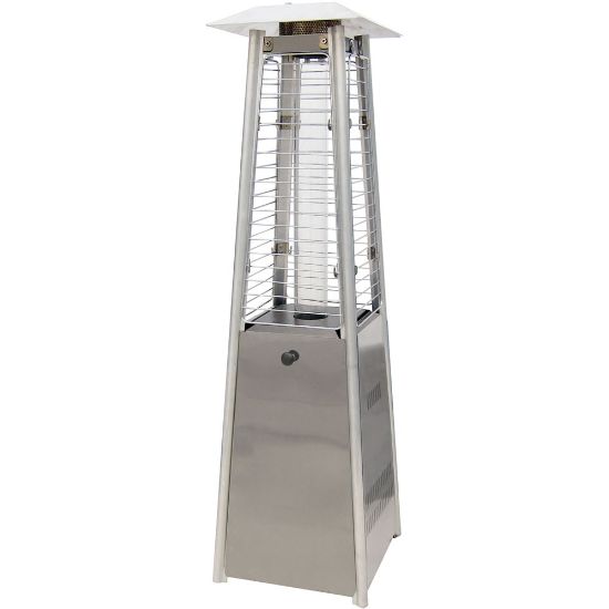 Picture of Hanover Mini Pyramid Tabletop Propane Patio Heater, Stainless Steel