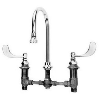 Picture of T&S Brass Deck-Mount Medical Faucet With Gooseneck Spout, 10-11/16in x 16in, Chrome