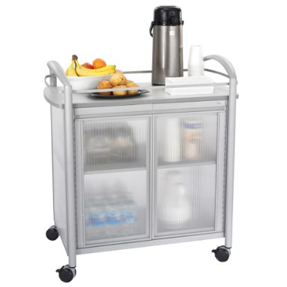 Picture of Safco Impromptu Refreshment Cart, 36 1/2inH x 34inW x 21 1/4inD, Gray