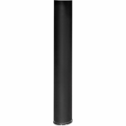 Picture of Lorell Essentials Peninsula Post Box 2/2 - x 5.9in Width x 5.9in Depth x 28in Height x 3.5in Diameter - Black