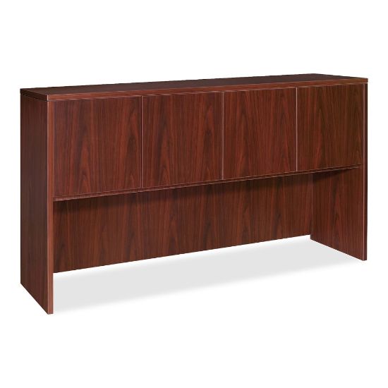 Picture of Lorell Essentials Series Hutch, 66inW, Mahogany