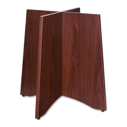 Picture of Lorell Laminate Conference Table Base, For Round Table Tops, Mahogany