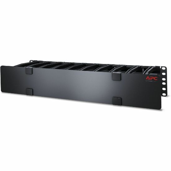 Picture of APC by Schneider Electric Horizontal Cable Manager - Cable Manager - Black - 2U Rack Height - TAA Compliant