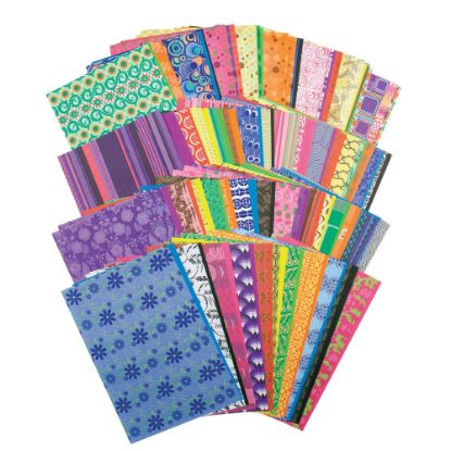 Picture of Roylco Decorative Hues Paper, 5 1/2in x 8 1/2in, Multicolor, 192 Sheets Per Pack, Set Of 2