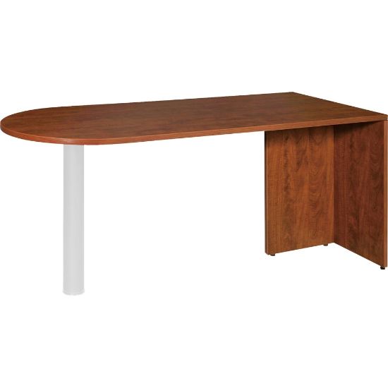 Picture of Lorell Essentials 66inW Desk Peninsula, Cherry