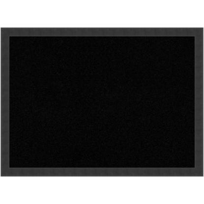 Picture of Amanti Art Cork Bulletin Board, 30in x 22in, Black, Mezzanotte Black Wood Frame