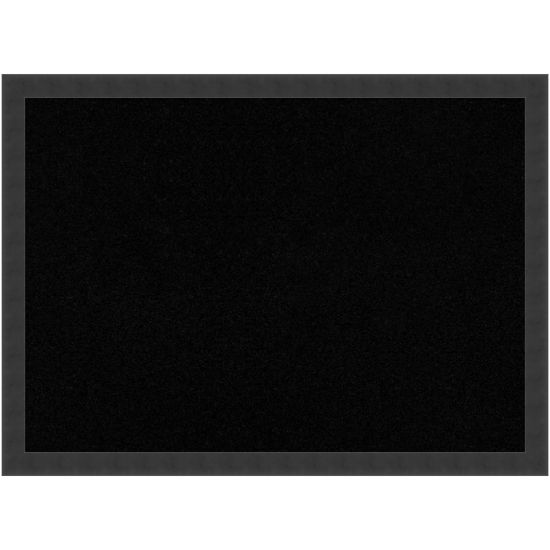 Picture of Amanti Art Cork Bulletin Board, 30in x 22in, Black, Mezzanotte Black Wood Frame