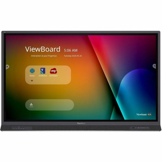 Picture of ViewSonic ViewBoard IFP6552-1TAA - 4K TAA Compliant Interactive Display with Integrated Software - 400 cd/m2 - 65in - 65in LCD - Touchscreen - 3840 x 2160 - 350 Nit - USB - HDMI - VGA - TAA Compliant