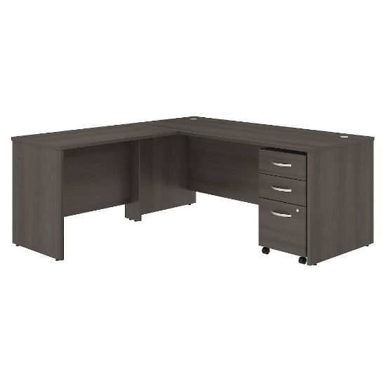 Picture of Bush Business Furniture Studio C 72inW L-Shaped Corner Desk With Mobile File Cabinet And Return, Storm Gray, Standard Delivery