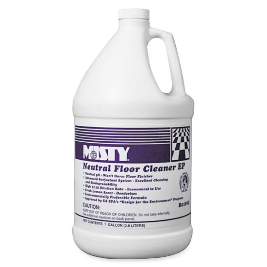 Picture of MISTY Neutral Floor Cleaner - Concentrate - Lemon Scent - 4 / Carton - Green