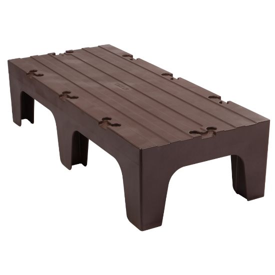 Picture of Cambro Solid Dunnage Rack, 12inH x 21inW x 48inD, Dark Brown