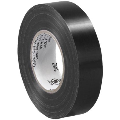 Picture of Tape Logic 6180 Electrical Tape, 1.25in Core, 0.75in x 60ft, Black, Case Of 200