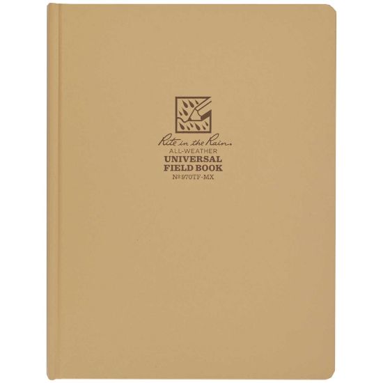 Picture of Rite in the Rain All-Weather Maxi Bound Books, 8-1/4in x 11in, Tan, Case Of 6 Books