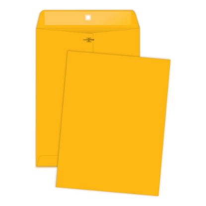 Picture of Quality Park Envelopes, 10in x 13in, Clasp Closure, Brown, Box Of 100, 37892