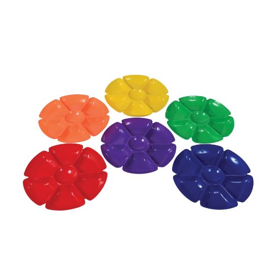 Picture of TickiT Flower Sorting Trays, Assorted Colors, All Ages, Set Of 6 Trays