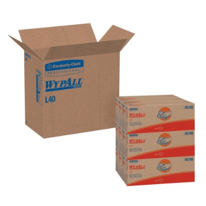 Picture of WypAll L40 - Cleaning wipes - 100 sheets - white - pack of 9 - for P/N: 09352