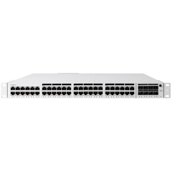 Picture of Meraki 48-port Gbe PoE+ Switch - 48 Ports - Manageable - 3 Layer Supported - Modular - 715 W Power Consumption - Twisted Pair, Optical Fiber - 1U High - Rack-mountable - Lifetime Limited Warranty