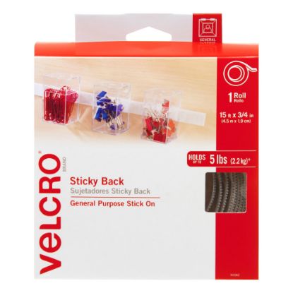 Picture of VELCRO Brand STICKY BACK Fasteners, 3/4in x 15ft, White