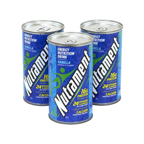 Picture of Nutrament Energy Nutrition Drinks, Vanilla, 12 Oz, Pack Of 12 Cans