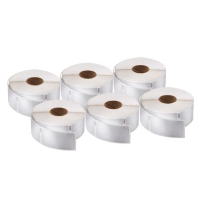 Picture of DYMO Return Address Labels For LabelWriter Label Printers, 3/4in x 2in, White, 500 Labels Per Roll, Pack Of 6 Rolls