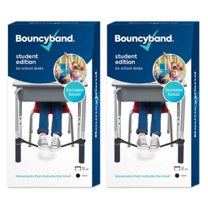 Picture of Bouncyband Bouncybands For Desk, Black, Set Of 2 Bands