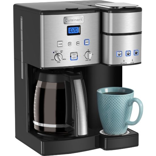 Picture of Cuisinart Coffee Center 12-Cup & Single Serve Coffee Maker, Black/Chrome