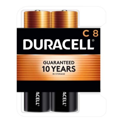 Picture of Duracell Coppertop C Alkaline Batteries, Pack Of 8, 1 Hang Hole Packaging