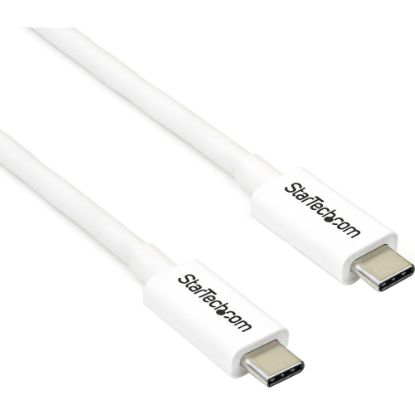 Picture of StarTech.com 6.6ft (2m) Thunderbolt 3 Cable, 20Gbps, 100W PD, 4K Video, Thunderbolt-Certified, Compatible w/ TB4/USB 3.2/DisplayPort - 6.6ft (2m) Passive Thunderbolt 3 cable - Delivers consistent 20 Gbps performance