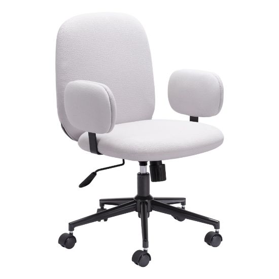 Picture of Zuo Modern Lionel Ergonomic High-Back Office Chair, Beige/Black