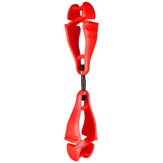 Picture of Ergodyne Squids 3420 Swiveling Dual-ClipGlove Holders, 5-1/2in, Red, Set Of 6 Holders