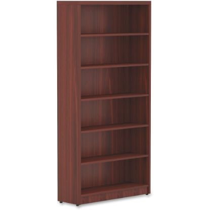 Picture of Lorell Chateau 6-Shelf Bookcase, Mahogany