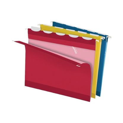 Picture of Pendaflex Premium Ready-Tab Reinforced Hanging Folders, Letter Size, 1/5-Cut Tab, Assorted, Box Of 20