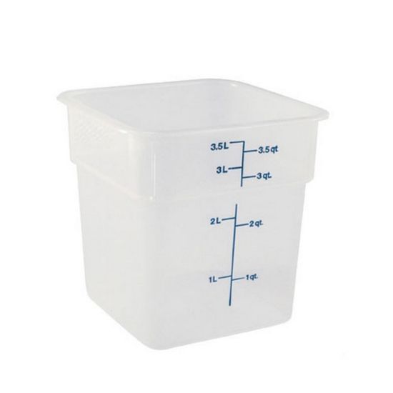 Picture of Cambro CamSquare Food Storage Container, 4 Qt, Clear