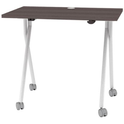 Picture of Boss Office Products 48inW Flip-Top Folding Training Table, Driftwood/Silver