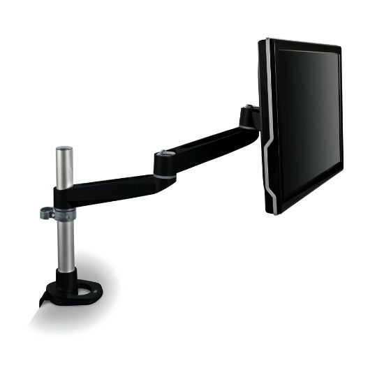 Picture of 3M MA140MB Dual-Swivel Monitor Arm, Desk Mount, Black