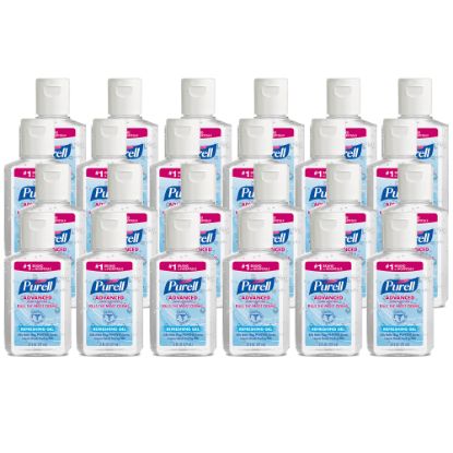 Picture of Purell Advanced Refreshing Gel Hand Sanitizer, 2 Fl Oz, Clean Scent, Pack Of 24 Bottles